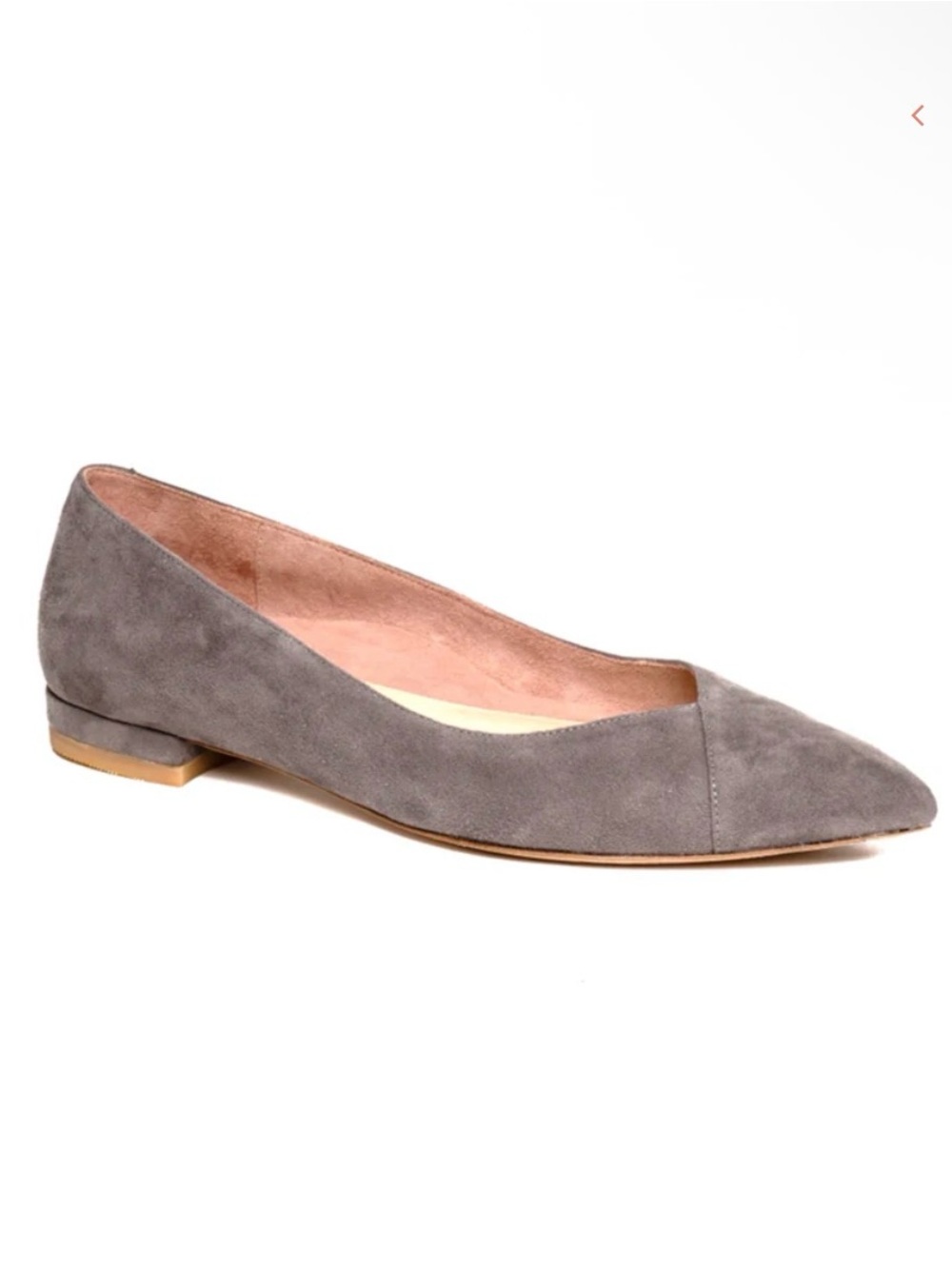 ALLY Shoes Gray Suede Forever Flat Pointed Toe Comfort Ballet Flats 7.5 - Picture 2 of 11